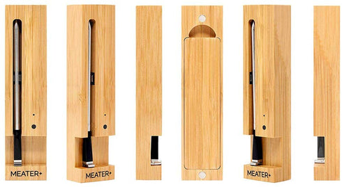 New MEATER+165ft Long Range Smart Wireless Meat Thermometer for the Oven Grill Kitchen BBQ Smoker Rotisserie with Bluetooth and WiFi Digital Connectivity